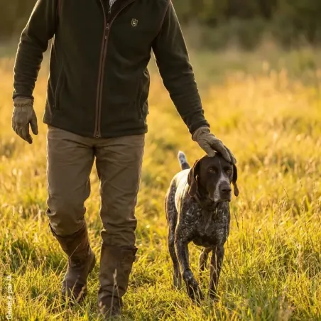 Gilet polaire Deerhunter Cumbria vert sans manches | Ducatillon