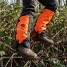 Guêtres Solidur orange scie à chaîne classe 1 à trois lanières