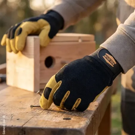 Gants de travail Solidur Précision avec paume renforcée
