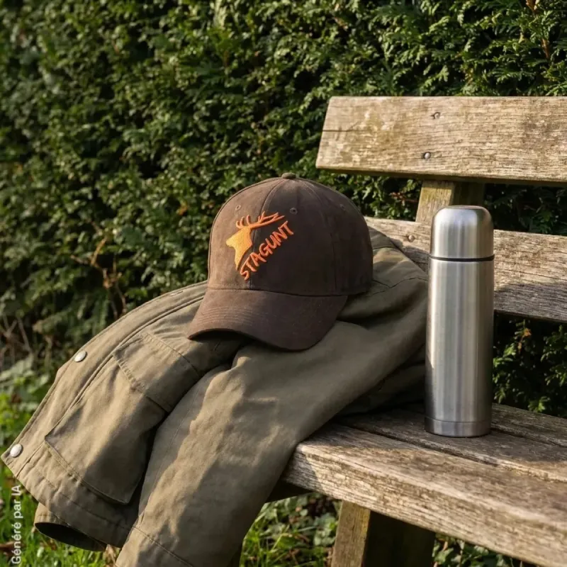 Casquette Stagunt Peisey Bison en polyester suédé réglable