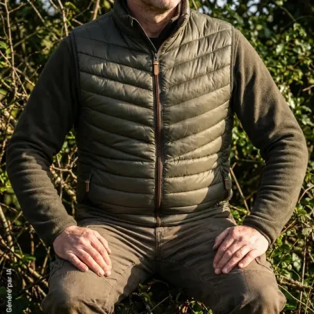 Gilet Stagunt Teva 2 bronze matelassé et déperlant | Ducatillon