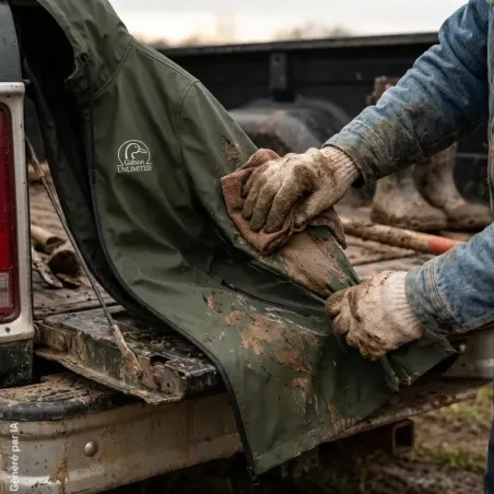 Veste Gabion Unlimited Top GU verte déperlante et coupe-vent