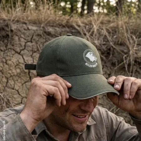 Casquette Keiler Hunter Army beige en coton brossé réglable