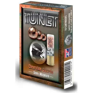 TUNET SEMI MAG CHEVROTINE CUIVRE 12-70 16 GRAINS X10