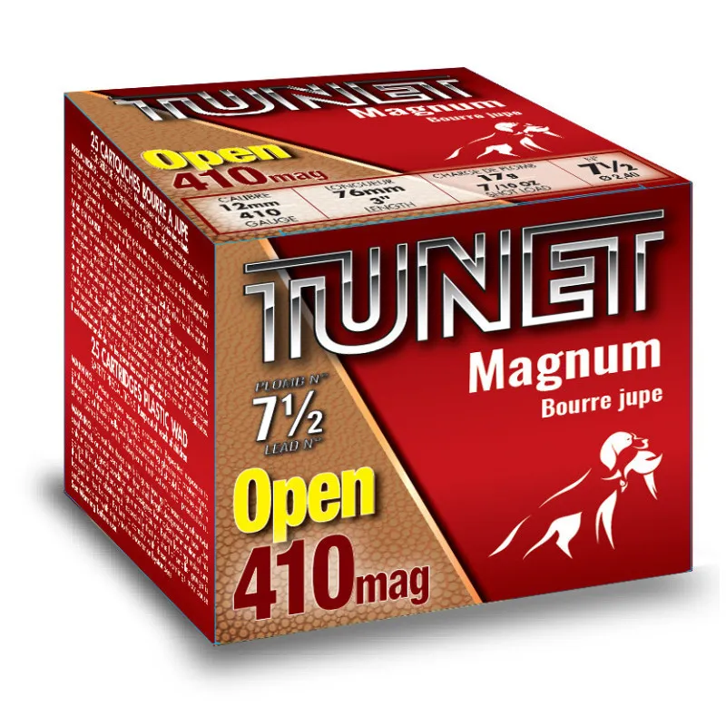 TUNET OPEN 410 MAG 17G PLOMB 7.5 X25