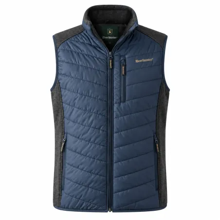 Gilet matelassé Deerhunter Moor bleu marine en polyester