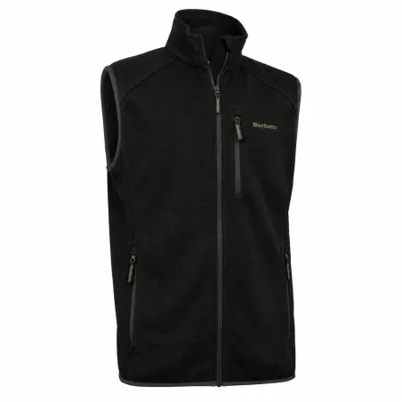 Gilet tricoté Deerhunter Moor marron extensible sans manches