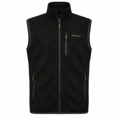 Gilet tricoté Deerhunter Moor marron extensible sans manches