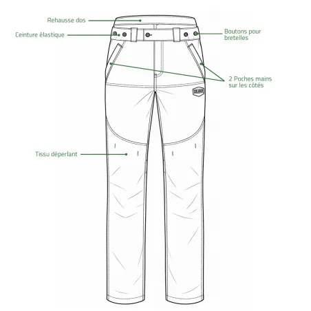 Pantalon débroussaillage Solidur DEPA2 renforcé