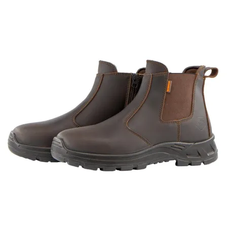Chaussures Solidur Solden O6 en cuir pleine fleur à zip