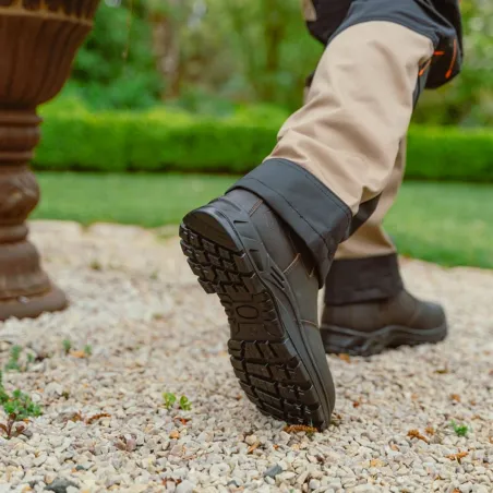Chaussures Solidur Solden O6 en cuir pleine fleur à zip