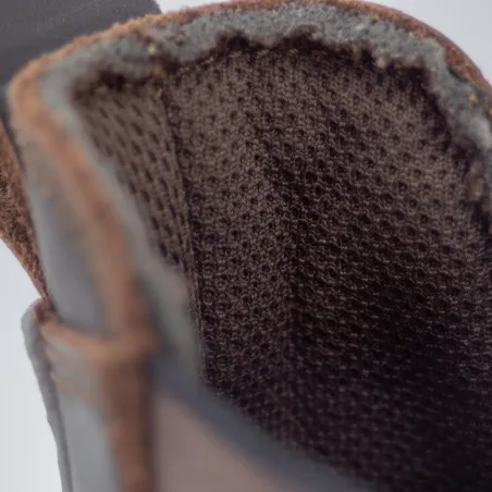 Chaussures Solidur Solden O6 en cuir pleine fleur à zip
