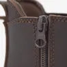 Chaussures Solidur Solden O6 en cuir pleine fleur à zip