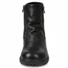 Bottines Dafu noires en cuir pour femme