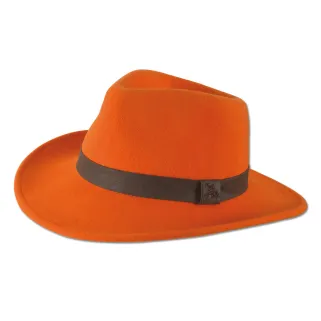 Chapeau Woolchap réglable feutre laine déperlante orange M à XL