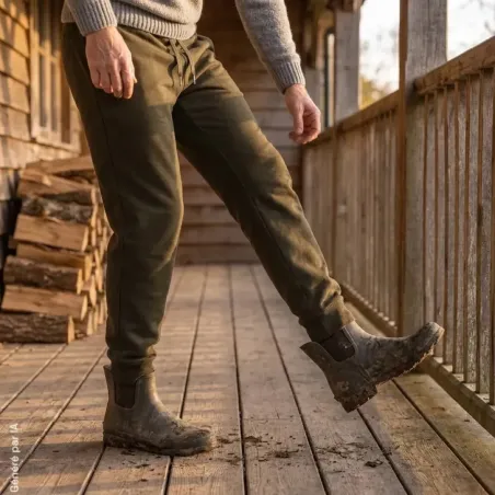 Pantalon jogging Deerhunter vert 60 % coton | Ducatillon