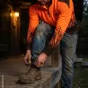 T-shirt manches longues haute visibilité orange - Norme EN 17353