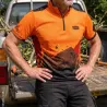 T-shirt haute visibilité manches courtes orange TM - Confort respirant et protection UV
