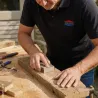 Polo Noir Brodé Solidur Manches Courtes - Professionnel