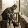 Sweat polaire camouflage Centre-Europe à col zippé 210 g/m²