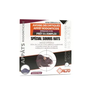 Raticide souricide avoine difénacoum 25 ppm 140 g | Ducatillon