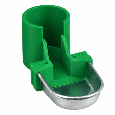 Sabot abreuvoir porte-bouteille de cage vert - GAUN