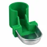 Sabot abreuvoir porte-bouteille de cage vert - GAUN
