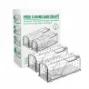 Lot de 2 cages à souris en plastique résistantes avec aération