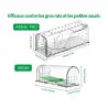 Lot de 2 cages à souris en plastique résistantes avec aération
