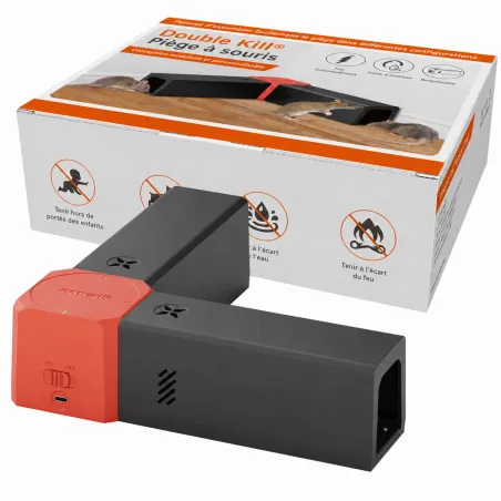 Piège électrique à rongeurs USB, 2 tunnels | Ducatillon