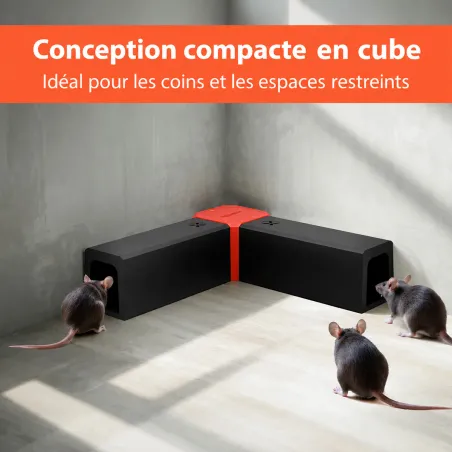 Piège électrique à rongeurs USB, 2 tunnels | Ducatillon