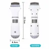Peigne électrique anti-poux autonomie 4-6h LED 3 niveaux silencieux