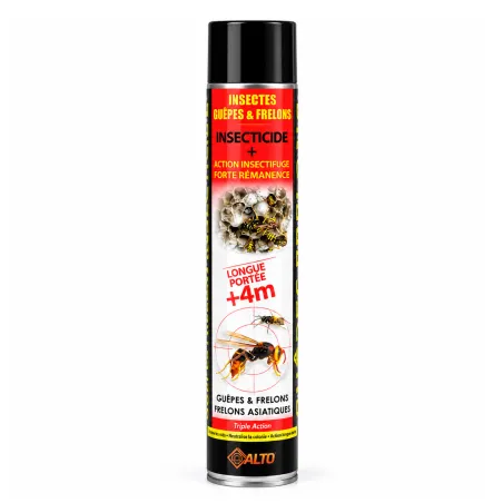 Insecticide longue portée guêpes et frelons