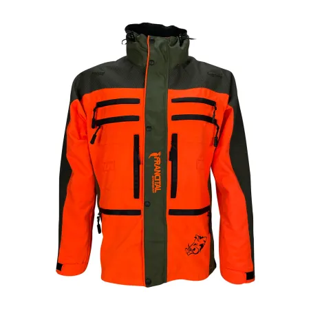 Veste de traque Francital Cerbère orange/vert | Ducatillon