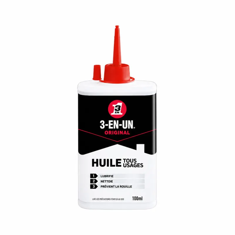 Huile tous usages burette 100ml avec bec verseur