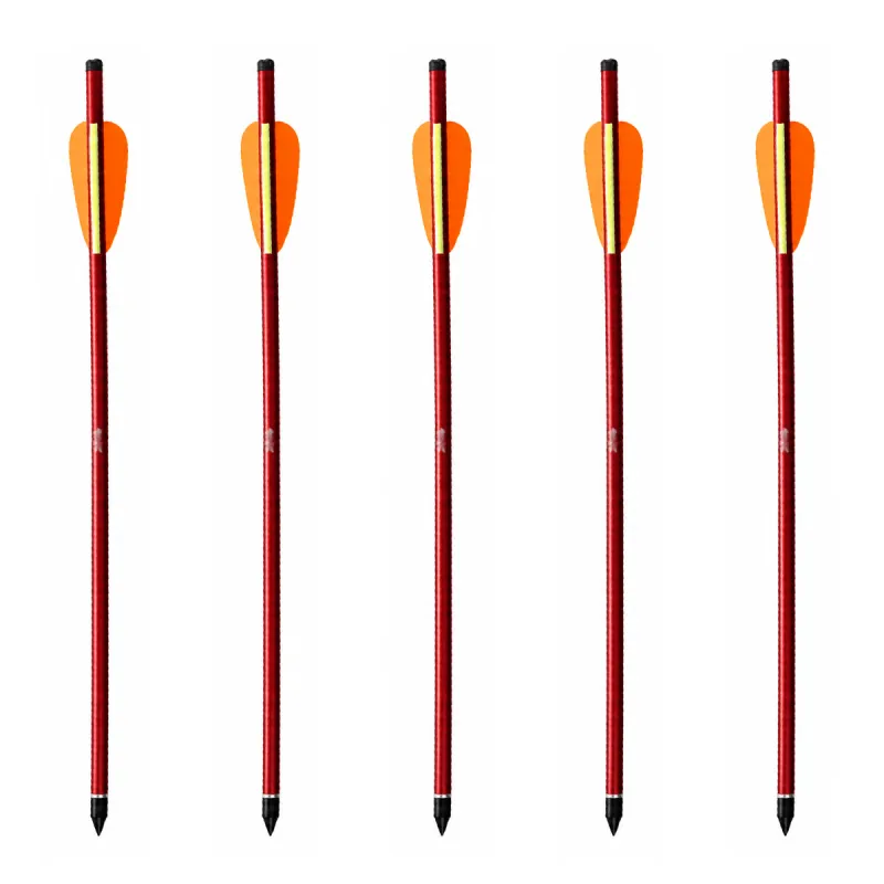 5 Flèches pour arbalète Jaguar résistantes alu 16" 150 livres