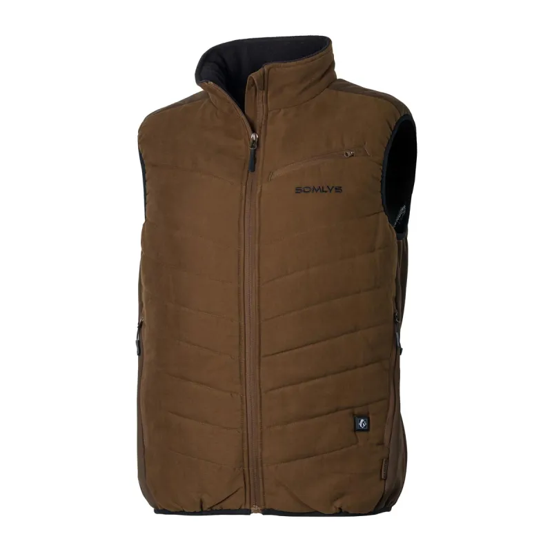 Gilet Chauffant Prestige Somlys Marron - Élégance et Chaleur Optimale