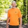 T-shirt Treeland Orange Respirant en Polyester