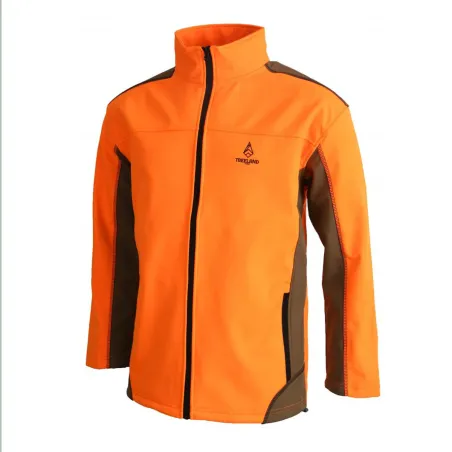 Veste Softshell Eco T317 Orange/Vert - Polyvalente et Légère