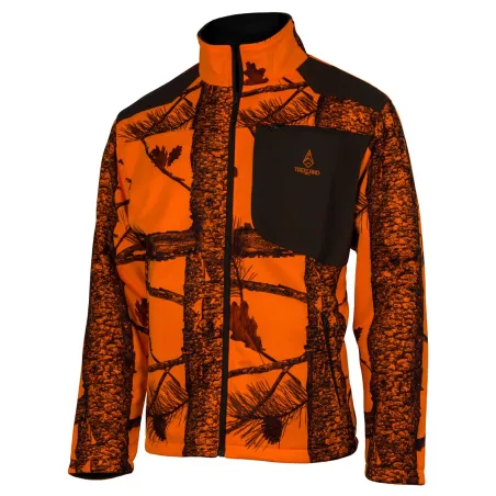 Veste Polaire Réversible Camo Orange/Vert