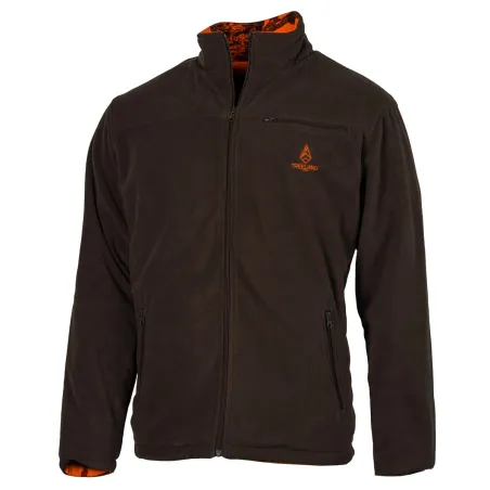 Veste Polaire Réversible Camo Orange/Vert