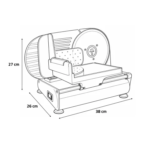 Trancheuse Primo Le Pratique 100 W Ø 190 mm | Ducatillon