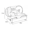 Trancheuse Primo Le Pratique 100 W Ø 190 mm | Ducatillon