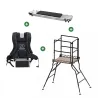 Pack mirador pliable aluminium 1,25 m + siège clipsable + harnais