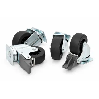 Set 4 Roues pour cage transport IATA - Transport animaux par avion
