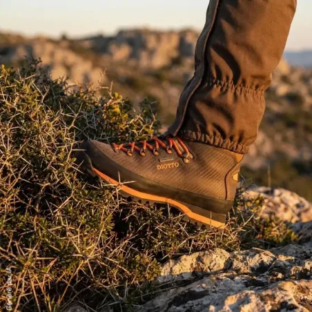 Chaussures de chasse Diotto Woodland HV marron orange