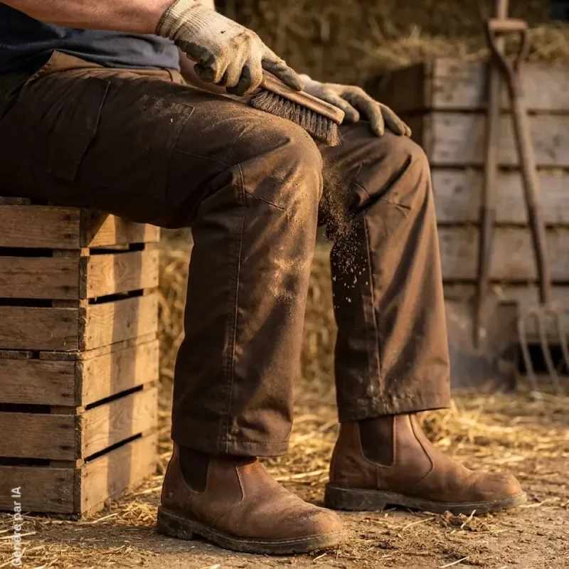 Pantalon Treeland Protect marron imperméable | Ducatillon