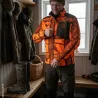 Veste Polaire Réversible Camo Orange/Vert