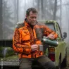 Veste Polaire Réversible Camo Orange/Vert
