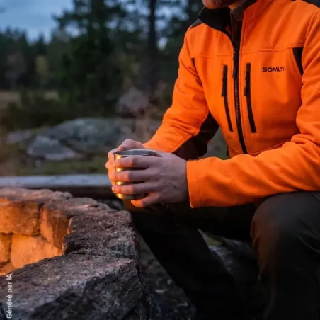 Veste polaire réversible Somlys orange/verte - SL-TEX GOLD